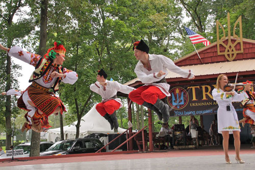 At this Philly-area Ukrainian Folk Festival, mad dance moves,  pierogi, beer, and heritage swirl together